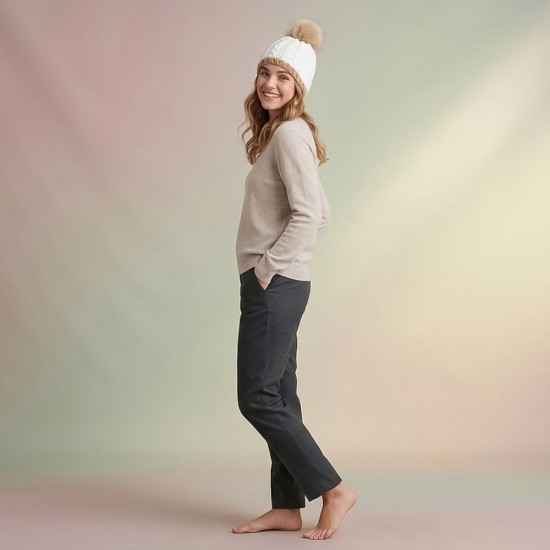 Шапка coFEE Braid knit білий/бежевий - CO3060.6 Шапка coFEE Braid knit білий/бежевий - CO3060.6
