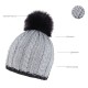 Шапка coFEE Braid knit сірий/рожевий - CO3060.7