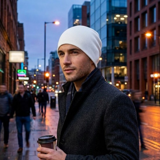Шапка coFEE Pure beanie білий - 3080.6 CO Шапка coFEE Pure beanie білий - 3080.6 CO