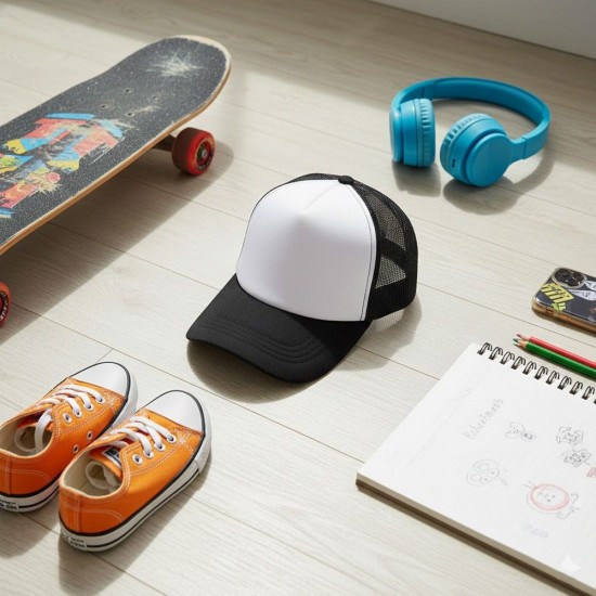 Кепка дитяча coFEE Child trucker чорний/білий - 4009.6 CO