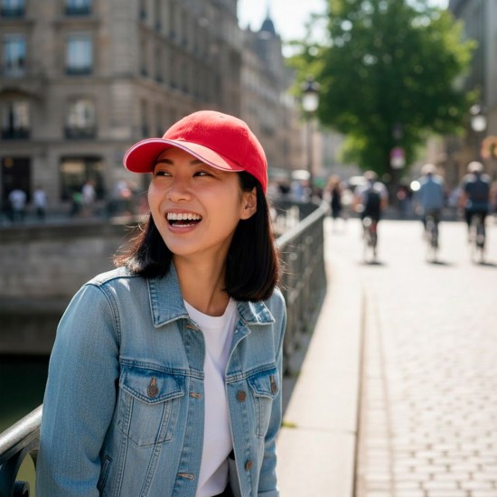 Кепка coFEE Ribbed червоний/білий/чорний - 4010-5 CO