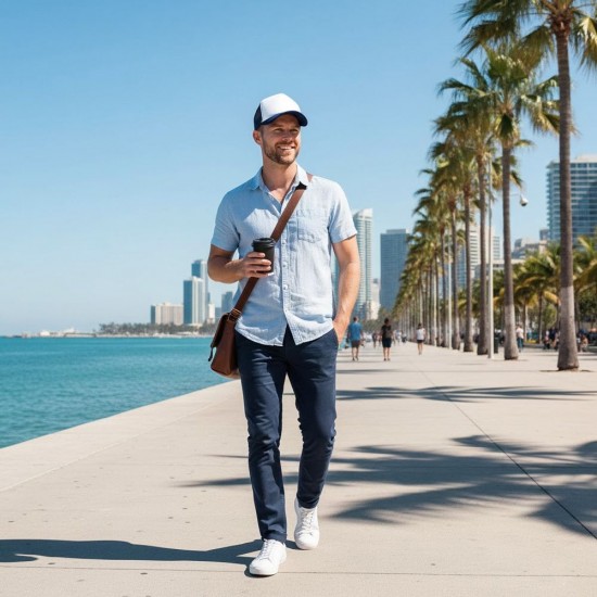 Кепка coFEE Trucker темно-синій/білий - 4019-14