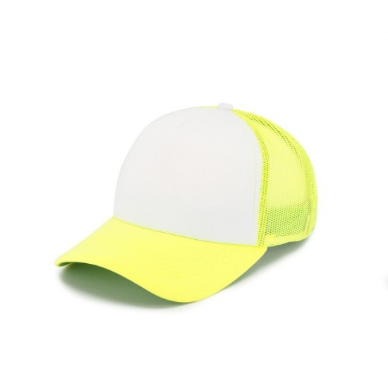 Кепка coFEE Trucker неоново-жовтий/білий - 4019-41