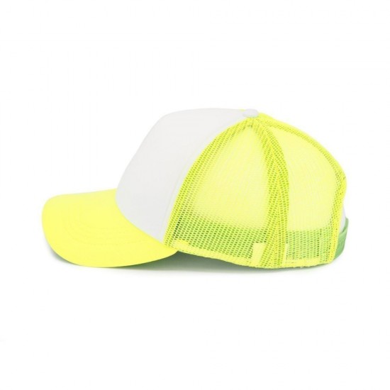 Кепка coFEE Trucker неоново-жовтий/білий - 4019-41