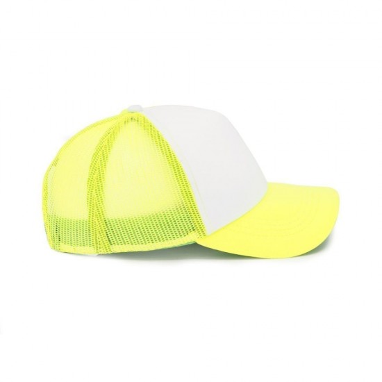 Кепка coFEE Trucker неоново-жовтий/білий - 4019-41