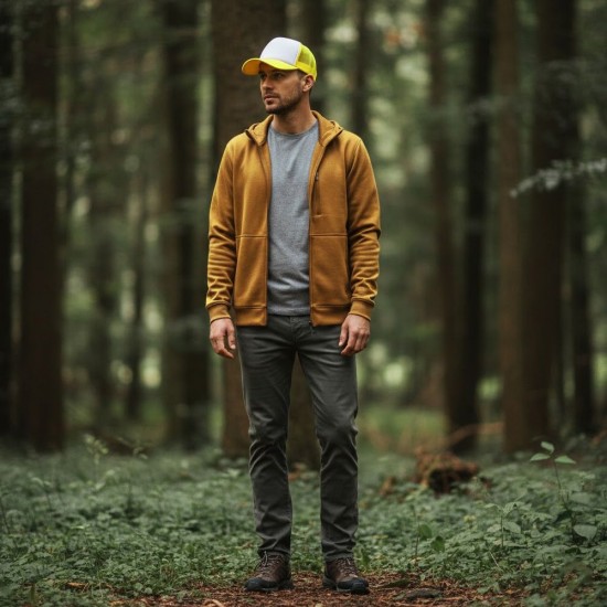 Кепка coFEE Trucker неоново-жовтий/білий - 4019-41