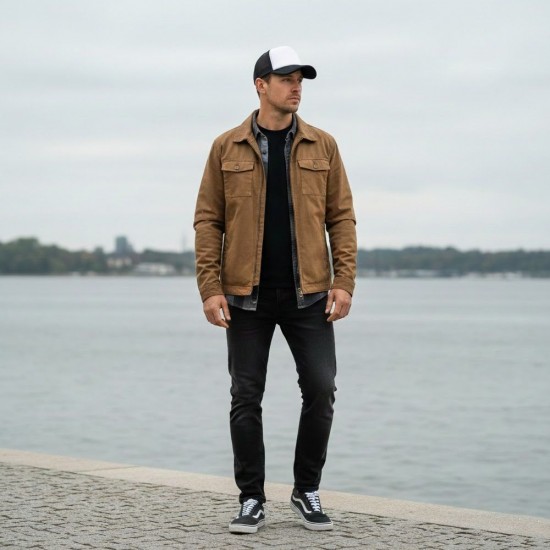 Кепка coFEE Trucker чорний/білий - 4019-6