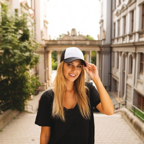 Кепка coFEE Trucker сірий/чорний - 4019-7