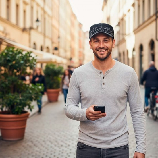 Кепка coFEE Army чорний/сірий - 4024-3 CO