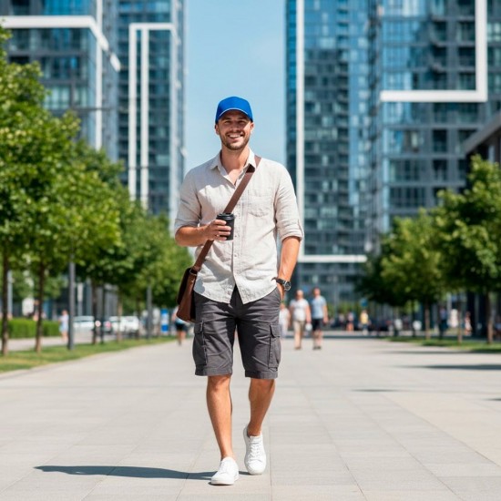 Кепка coFEE UV protection синій/білий - 4028-4