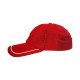 Кепка coFEE Plain canvas червоний - 4037-5 CO