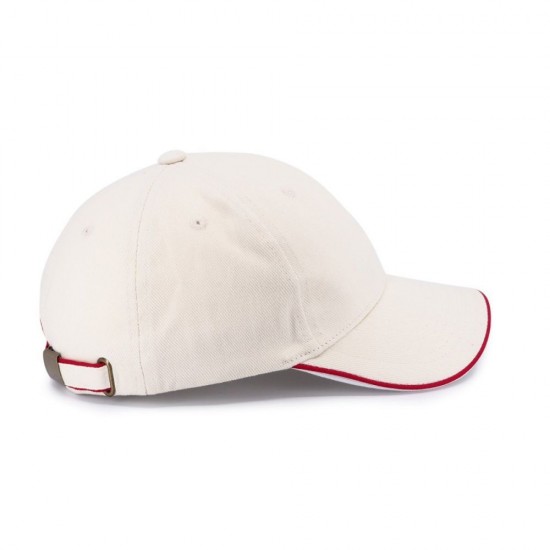 Кепка coFEE Piping кремовий/червоний/білий - 4044-22 CO