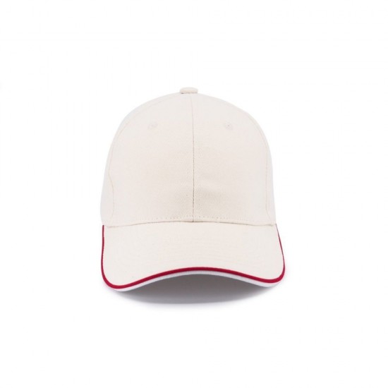 Кепка coFEE Piping кремовий/червоний/білий - 4044-22 CO