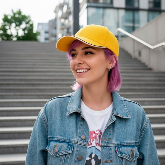 Кепка coFEE Piping жовтий/чорний/білий - 4044-8 CO