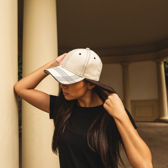 Кепка coFEE Trendy кремовий/чорний - 4051-22 CO