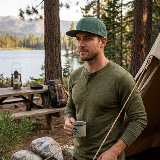 Кепка coFEE Snap perforated оливковий - 4261.31 CO