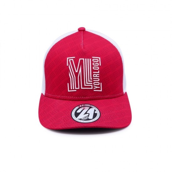 Кепка coFEE Trucker sublimation червоний/білий - TM001.25