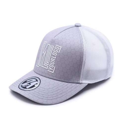 Кепка coFEE Trucker sublimation сірий/білий - TM001.7