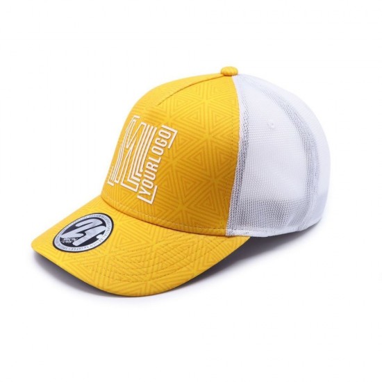 Кепка coFEE Trucker sublimation жовтий/білий - TM001.8