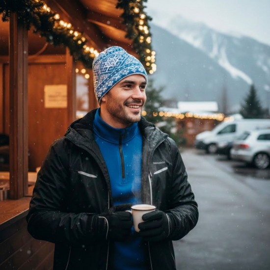 Шапка coFEE UA03 синій/білий - UA5500.03 Шапка coFEE UA03 синій/білий - UA5500.03