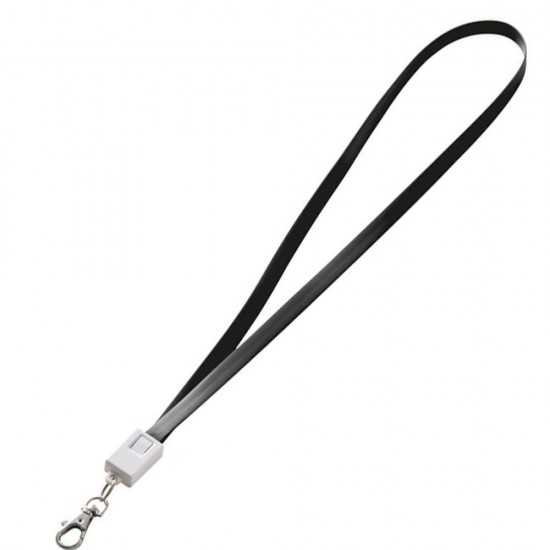 Шнур силіконовий для передачі даних USB / microUSB RENO чорний - 063903