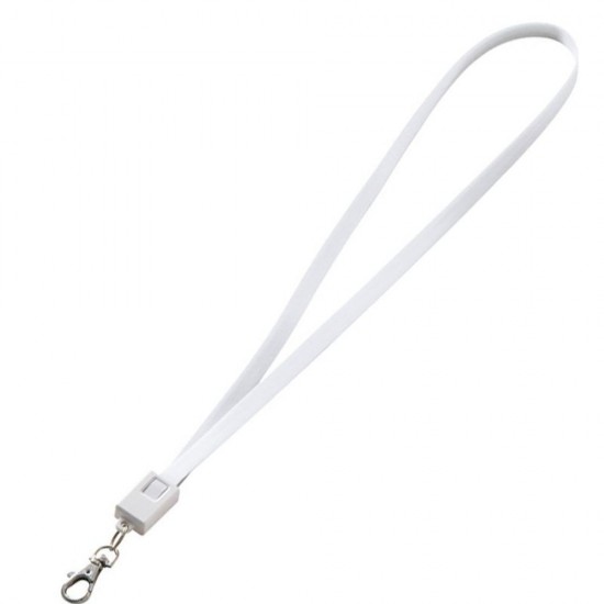 Шнур силіконовий для передачі даних USB / microUSB RENO білий - 063906