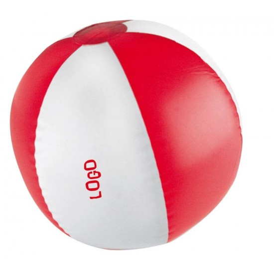 Двокольоровий пляжний м'яч Key West червоний - 105105