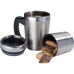 Термокружка 400 мл сталева 2в1 Easy Gifts Hadley, вакуумна сірий - 194007