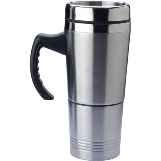 Термокружка 400 мл сталева 2в1 Easy Gifts Hadley, вакуумна сірий - 194007