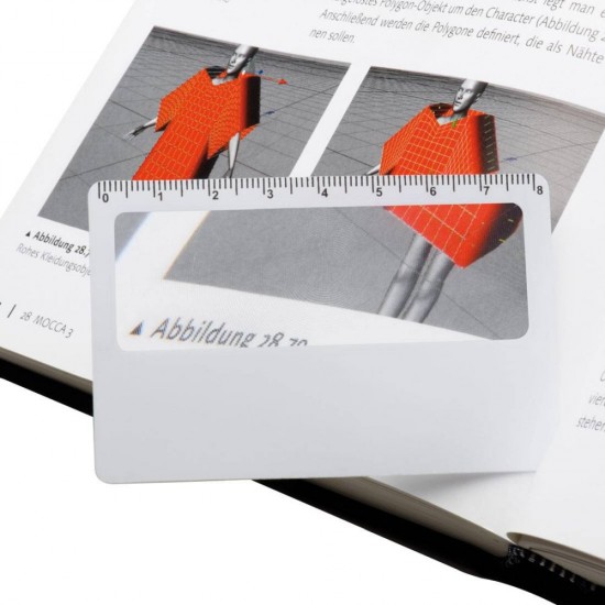 Лупа з лінійкою Easy Gifts Posen білий - 199806 Лупа з лінійкою Easy Gifts Posen білий - 199806