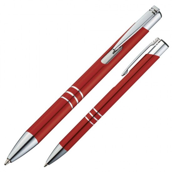 Ручка металева ASCOT червоний - 333905