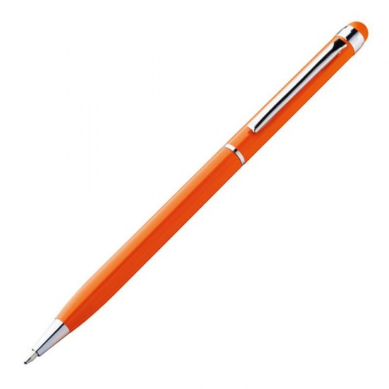 Ручка металева зі стилусом ORLEANS помаранчевий - 337810