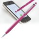 Ручка металева зі стилусом ORLEANS рожевий - 337811