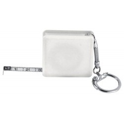 Рулетка-брелок 1 м Easy Gifts Aberdeen білий - 880806