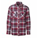 Сорочка в клітинку чоловіча ID на кнопках червоний - 0204330XL