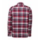 Сорочка в клітинку чоловіча ID на кнопках червоний - 0204330XL