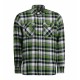 Сорочка в клітинку чоловіча ID на кнопках зелений - 0204530M