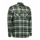 Сорочка в клітинку чоловіча ID на кнопках зелений - 0204530M