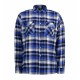 Сорочка в клітинку чоловіча ID на кнопках королівський синій - 0204770L
