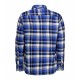 Сорочка в клітинку чоловіча ID на кнопках королівський синій - 0204770L
