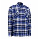 Сорочка в клітинку чоловіча ID на кнопках королівський синій - 0204770L