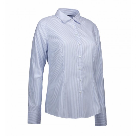 Сорочка жіноча ID Oxford блакитний смугастий - 0271121S