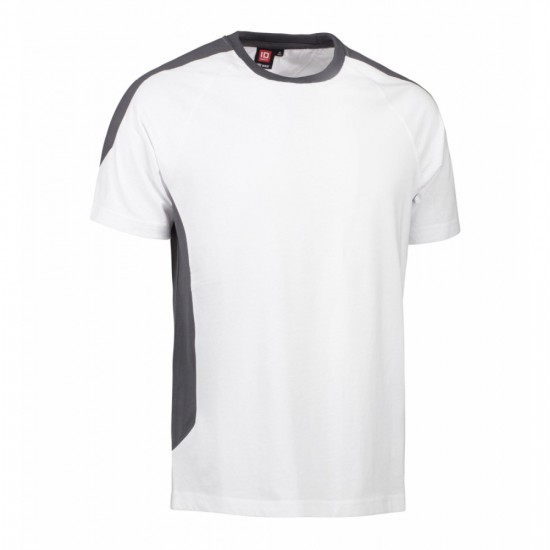 Футболка чоловіча PRO Wear з контрастними вставками білий - 0302001S Футболка чоловіча PRO Wear з контрастними вставками білий - 0302001S