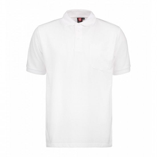 Футболка поло чоловіча PRO Wear з кишенею білий - 0320001M Футболка поло чоловіча PRO Wear з кишенею білий - 0320001M