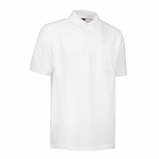 Футболка поло чоловіча PRO Wear з кишенею білий - 0320001M Футболка поло чоловіча PRO Wear з кишенею білий - 0320001M