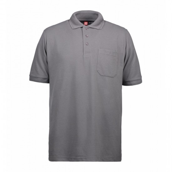Футболка поло чоловіча PRO Wear з кишенею сріблясто-сірий - 03202653XL