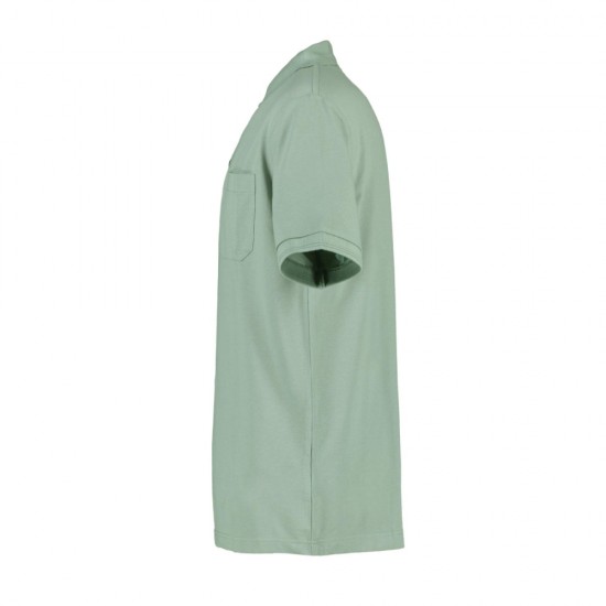 Футболка поло чоловіча PRO Wear з кишенею пильний зелений - 0320393L