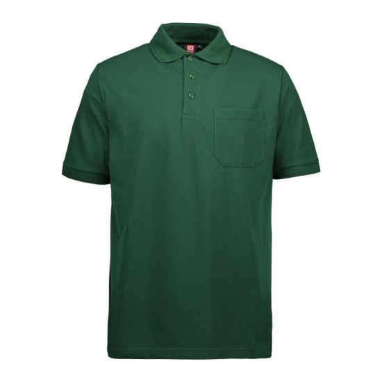 Футболка поло чоловіча PRO Wear з кишенею темно-зелений - 03205904XL