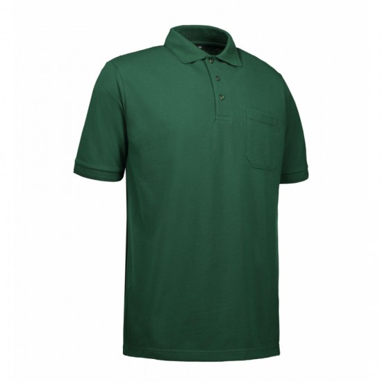 Футболка поло чоловіча PRO Wear з кишенею темно-зелений - 03205904XL