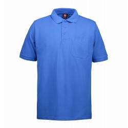 Футболка поло чоловіча PRO Wear з кишенею лазурний - 03207355XL